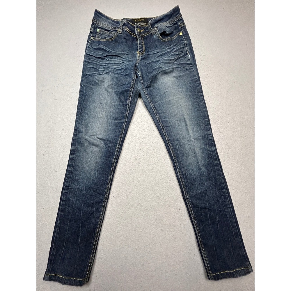 Rocawear Jeans Cotton Blend Blue Dark Wash Size 7 W29 Girls